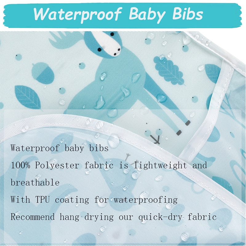 Waterproof Baby Bib with Food Catcher